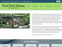 Tablet Screenshot of grandbendgetaway.ca